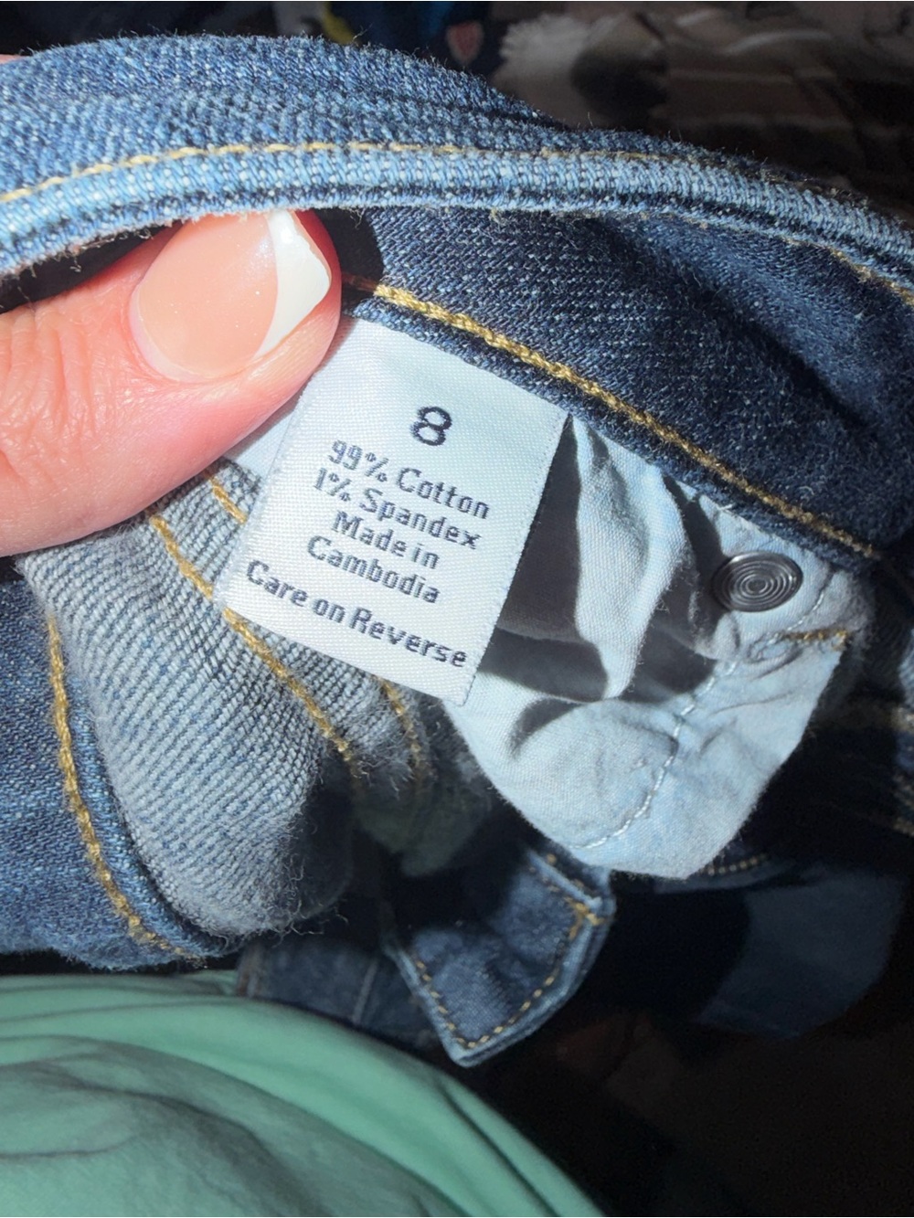 Simply Vera Vera Wang Dark Blue Skinny Jeans